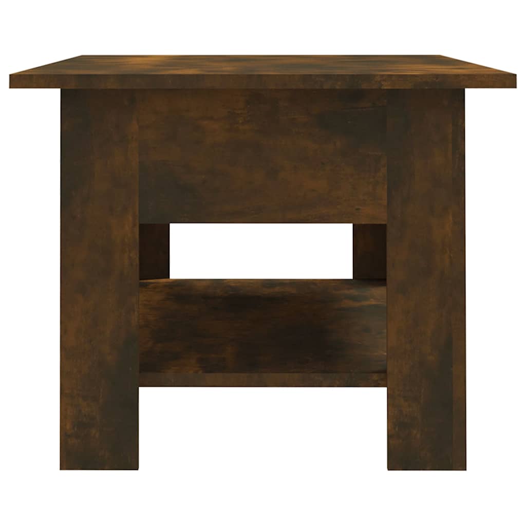 vidaXL Coffee Table Smoked Oak 102x55x42 cm Engineered Wood 5