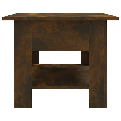 vidaXL Coffee Table Smoked Oak 102x55x42 cm Engineered Wood 5
