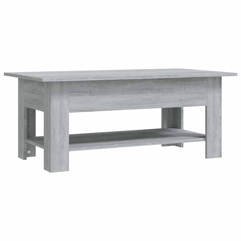 Coffee Table Engineered Wood Depth 55 cm Grey sonoma