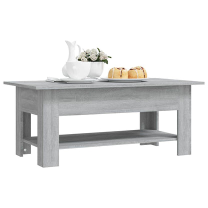 Coffee Table Engineered Wood Depth 55 cm Grey sonoma