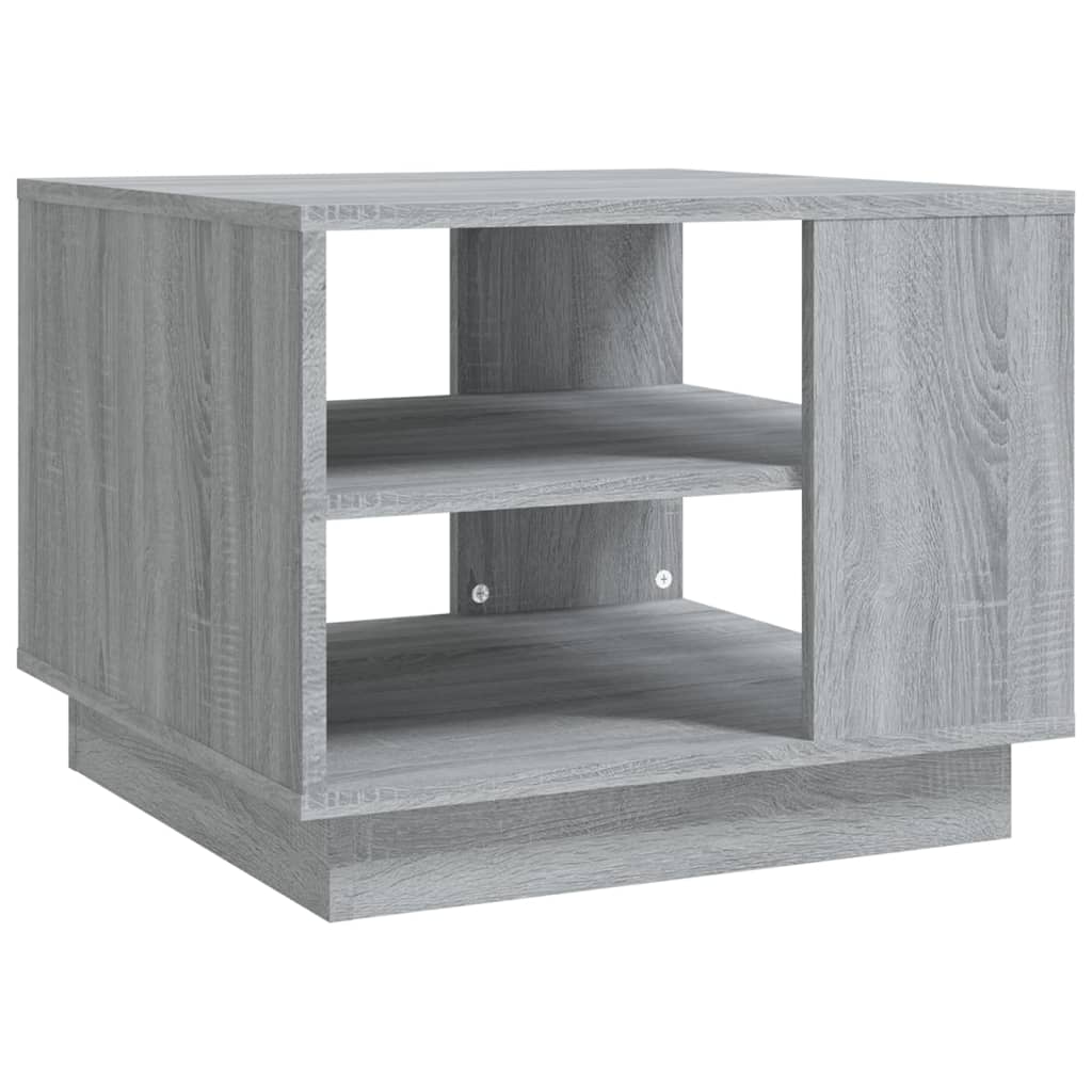 vidaXL Coffee Table Grey Sonoma 55x55x43 cm Engineered Wood 2