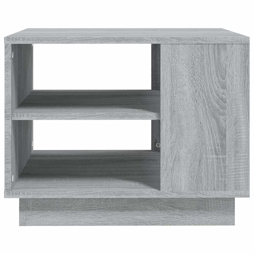 vidaXL Coffee Table Grey Sonoma 55x55x43 cm Engineered Wood 4