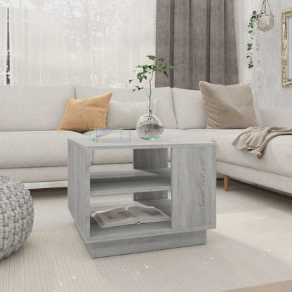 vidaXL Coffee Table Grey Sonoma 55x55x43 cm Engineered Wood 1