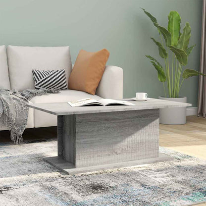 813093 vidaXL Coffee Table Grey Sonoma 102x55,5x40 cm Engineered Wood 1
