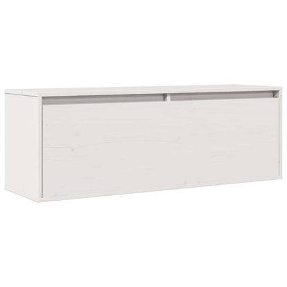 vidaXL Wall Cabinet White 100x30x35 cm Solid Wood Pine 2