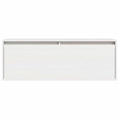 vidaXL Wall Cabinet White 100x30x35 cm Solid Wood Pine 4
