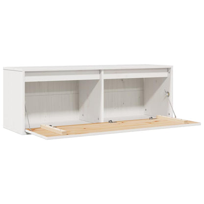 vidaXL Wall Cabinet White 100x30x35 cm Solid Wood Pine 5