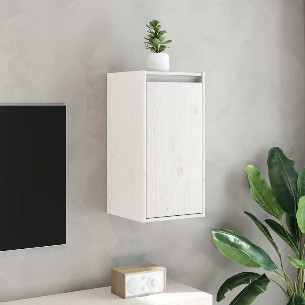 vidaXL Wall Cabinet |  Set of 2 | White | Solid pinewood | Standard 1
