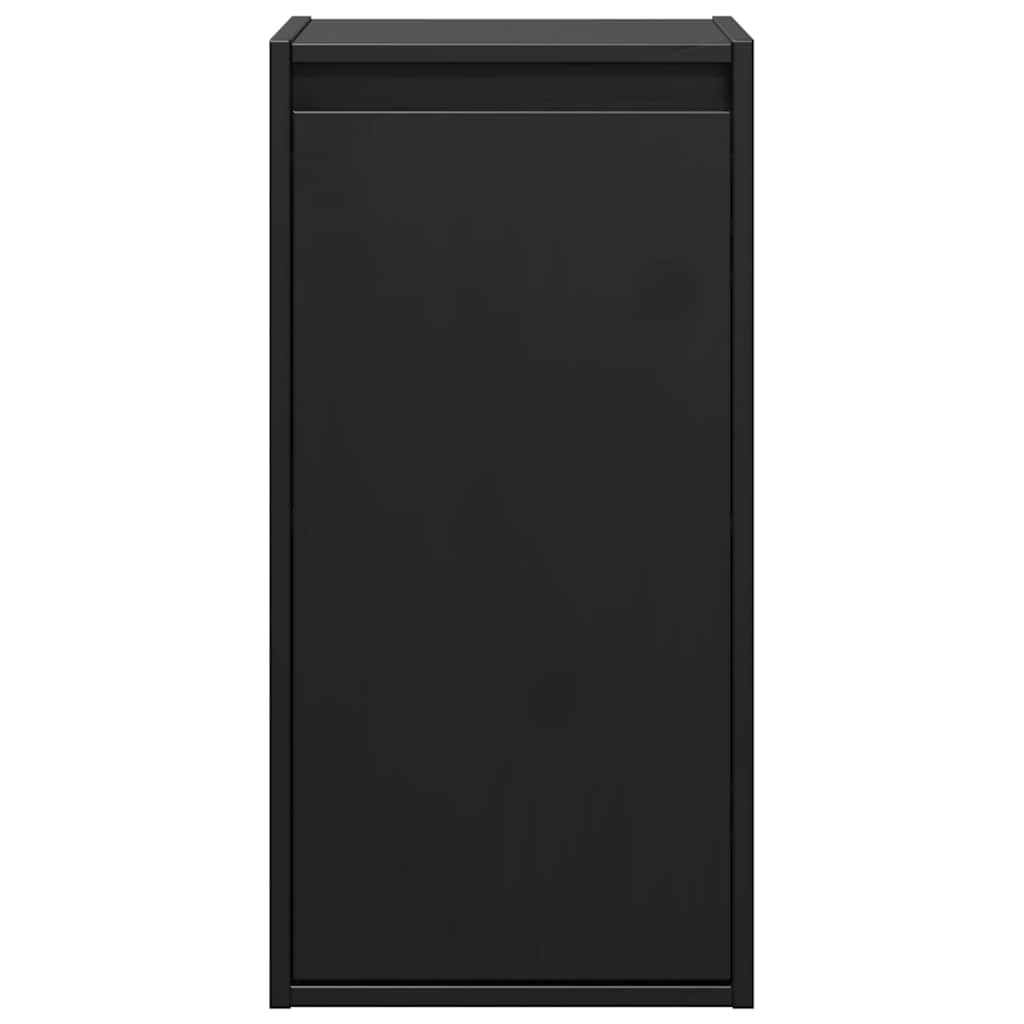 vidaXL Wall Cabinet | Set of 2 | Black | Solid pinewood | Wall-mounted 5