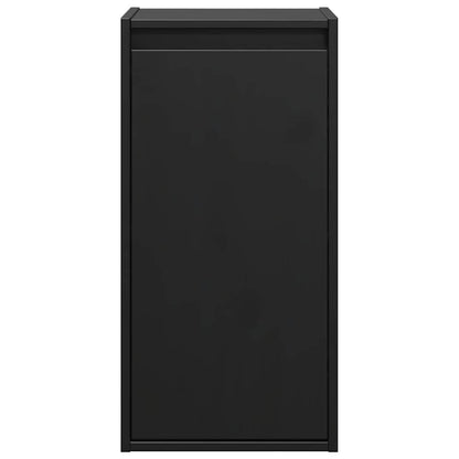 vidaXL Wall Cabinet | Set of 2 | Black | Solid pinewood | Wall-mounted 5
