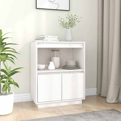 vidaXL Sideboard | White | Solid pinewood | Medium | Sideboard | Rectangular 1