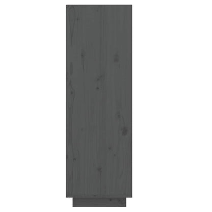 vidaXL Shoe Cabinet | Grey | Solid Pinewood | Medium | Shoe Cabinet 4
