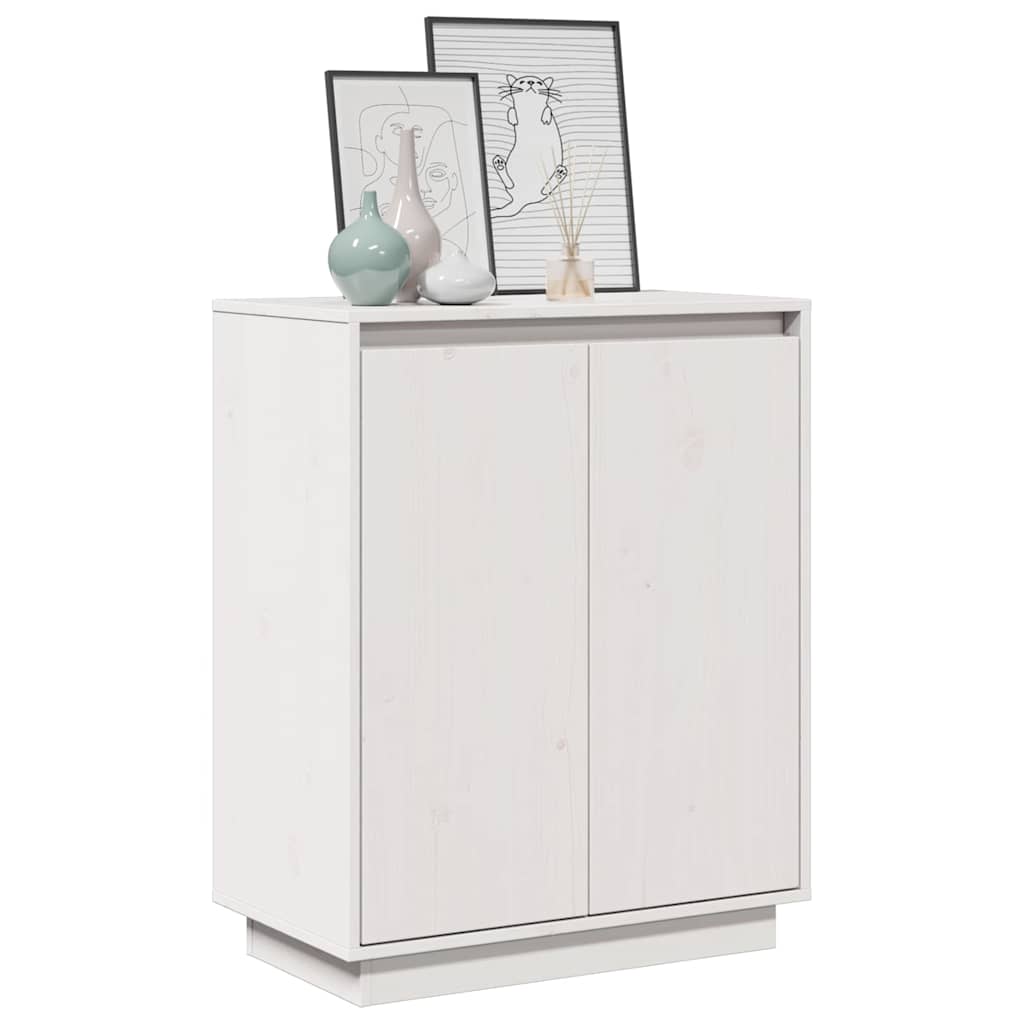 vidaXL Sideboard | White | Solid Pine Wood | Medium | Sideboard | Rectangular 4