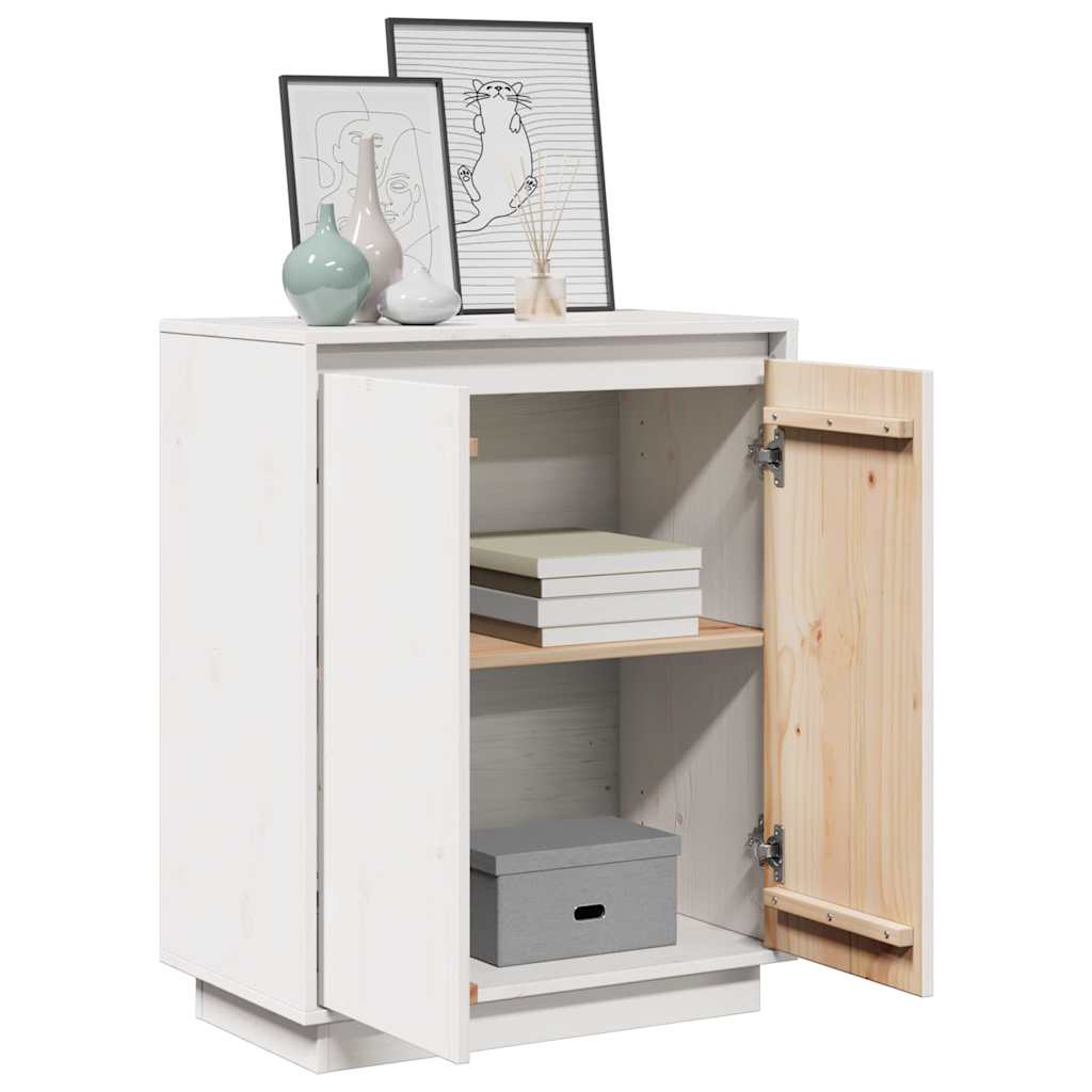 vidaXL Sideboard | White | Solid Pine Wood | Medium | Sideboard | Rectangular 5