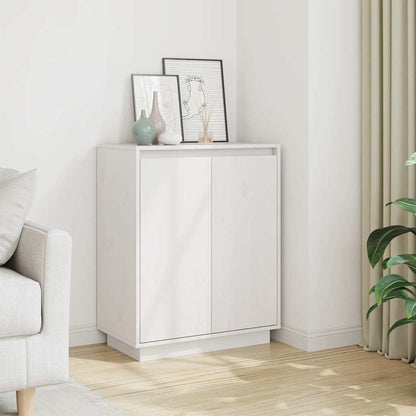 vidaXL Sideboard | White | Solid Pine Wood | Medium | Sideboard | Rectangular 1