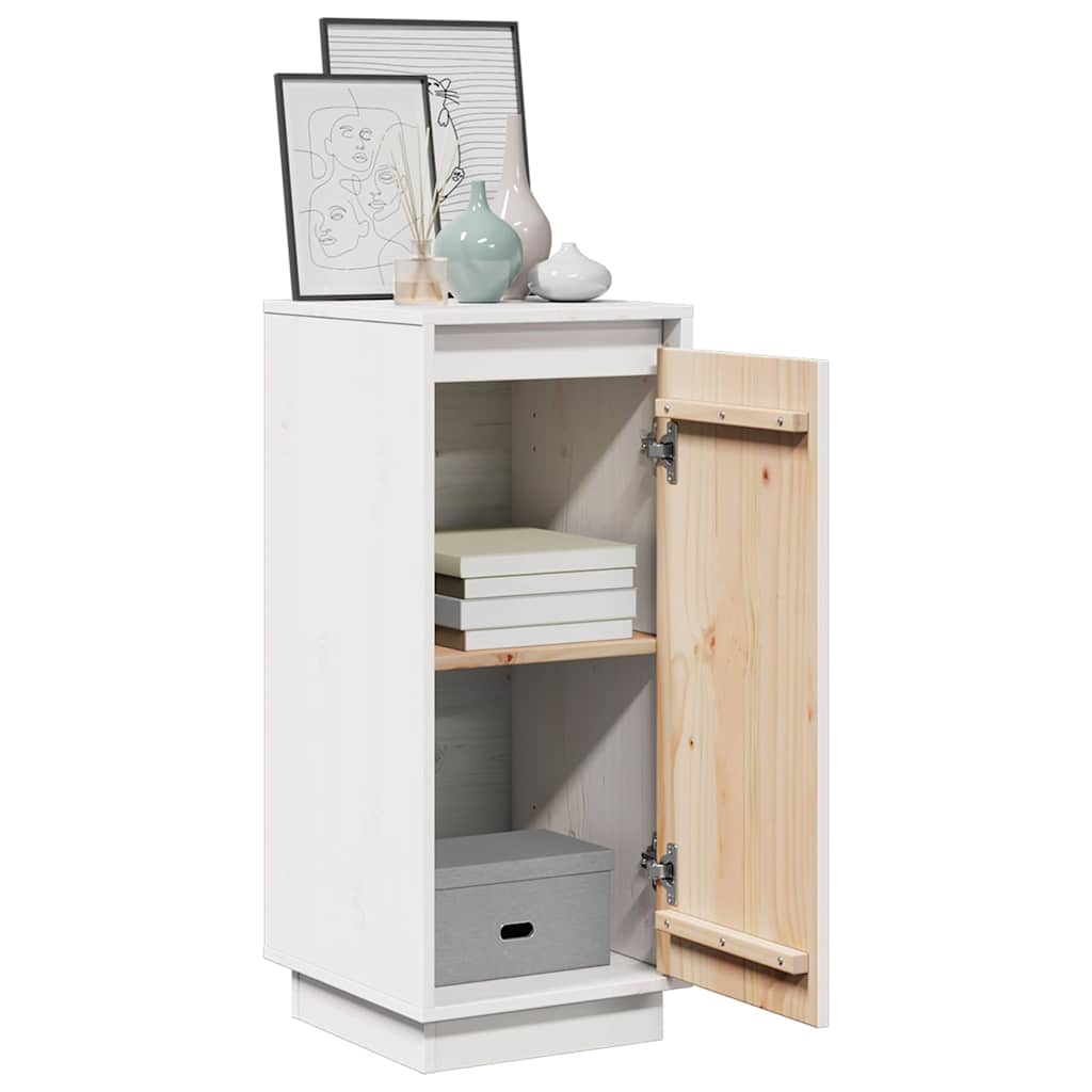 vidaXL Sideboard | White | Solid pine wood | Medium | Sideboard | Rectangular 5