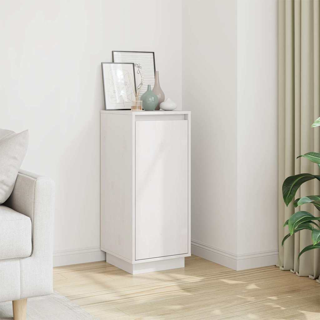 vidaXL Sideboard | White | Solid pine wood | Medium | Sideboard | Rectangular 1