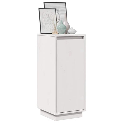 vidaXL Sideboard | Set of 2 | White | Solid pinewood | 31.5x34x75 cm | Sideboard 4