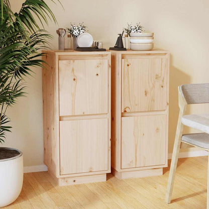 vidaXL Sideboards 31.5x34x75 cm Solid Wood Pine
