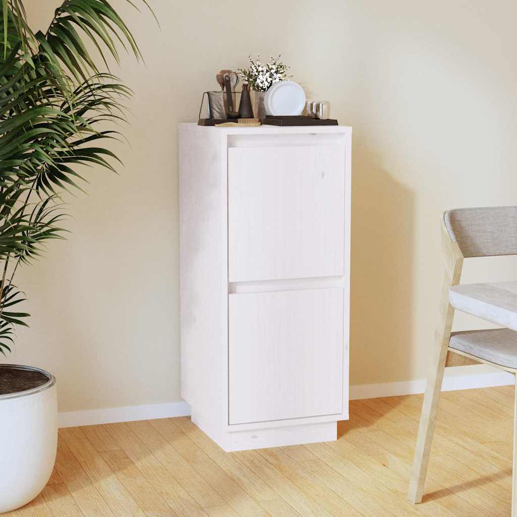 vidaXL Sideboard | White | Solid Pine Wood and MDF | Medium | Sideboard 1