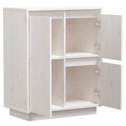 vidaXL Sideboard | White | Solid pine wood | Medium | Sideboard | Rectangular 6