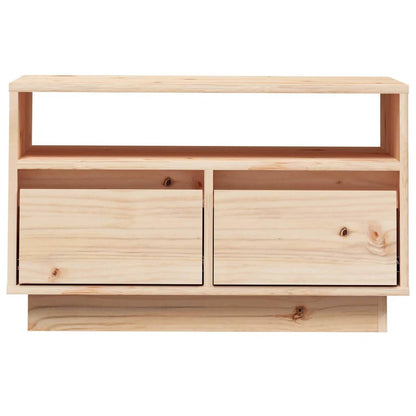vidaXL TV Cabinet | Natural Wood | Solid Pine Wood | Compact | TV Cabinet 5