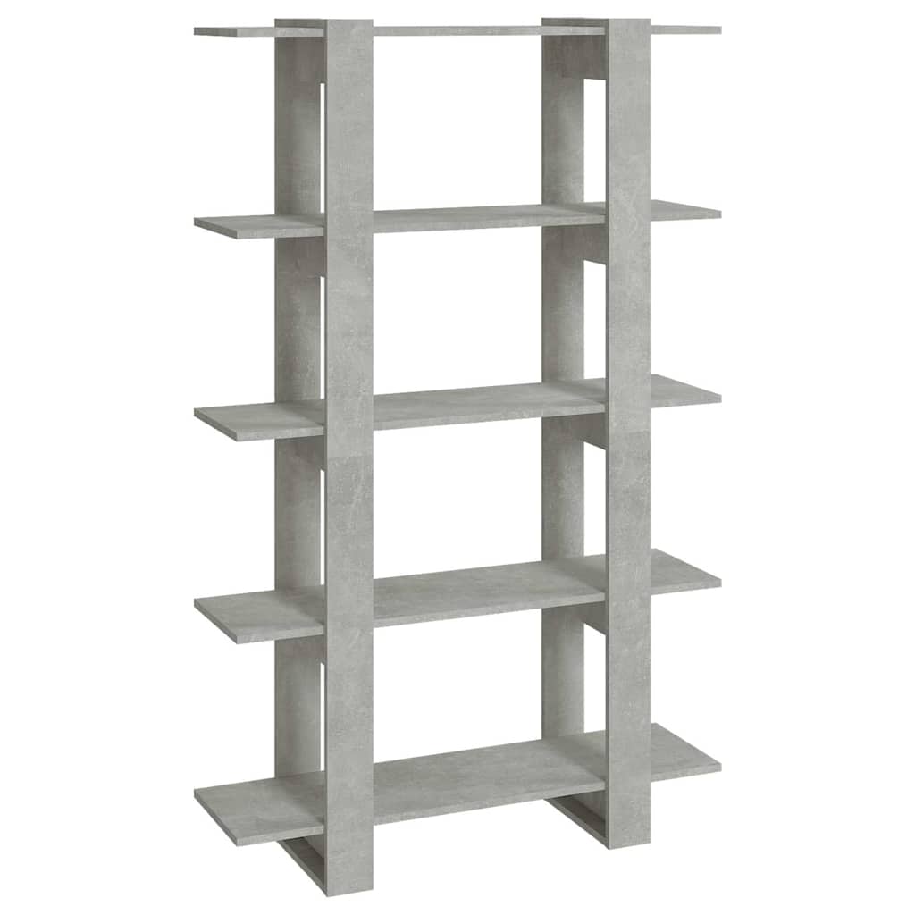 vidaXL Book Cabinet | Concrete grey | Engineered wood | Medium | Book Cabinet 2