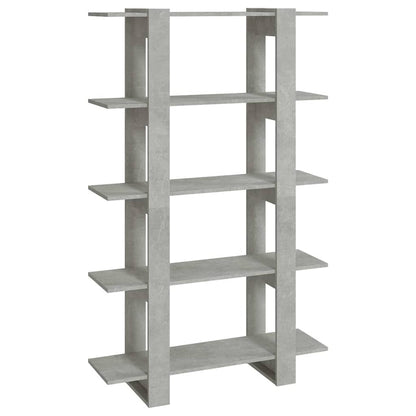 vidaXL Book Cabinet | Concrete grey | Engineered wood | Medium | Book Cabinet 2