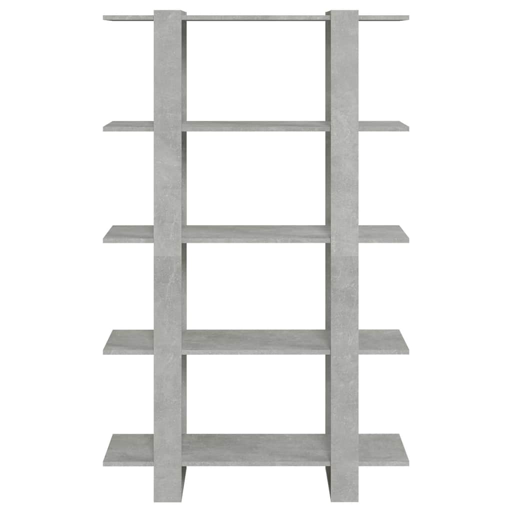 vidaXL Book Cabinet | Concrete grey | Engineered wood | Medium | Book Cabinet 3