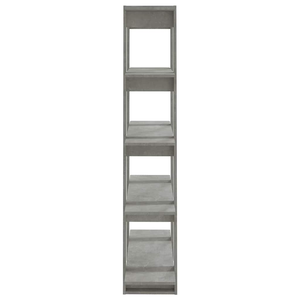 vidaXL Book Cabinet | Concrete grey | Engineered wood | Medium | Book Cabinet 4