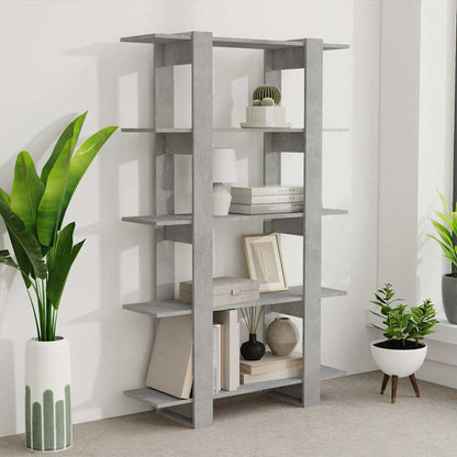 vidaXL Book Cabinet | Concrete grey | Engineered wood | Medium | Book Cabinet 6