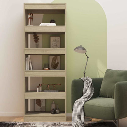 vidaXL Book Cabinet | Sonoma oak | Engineered wood 5