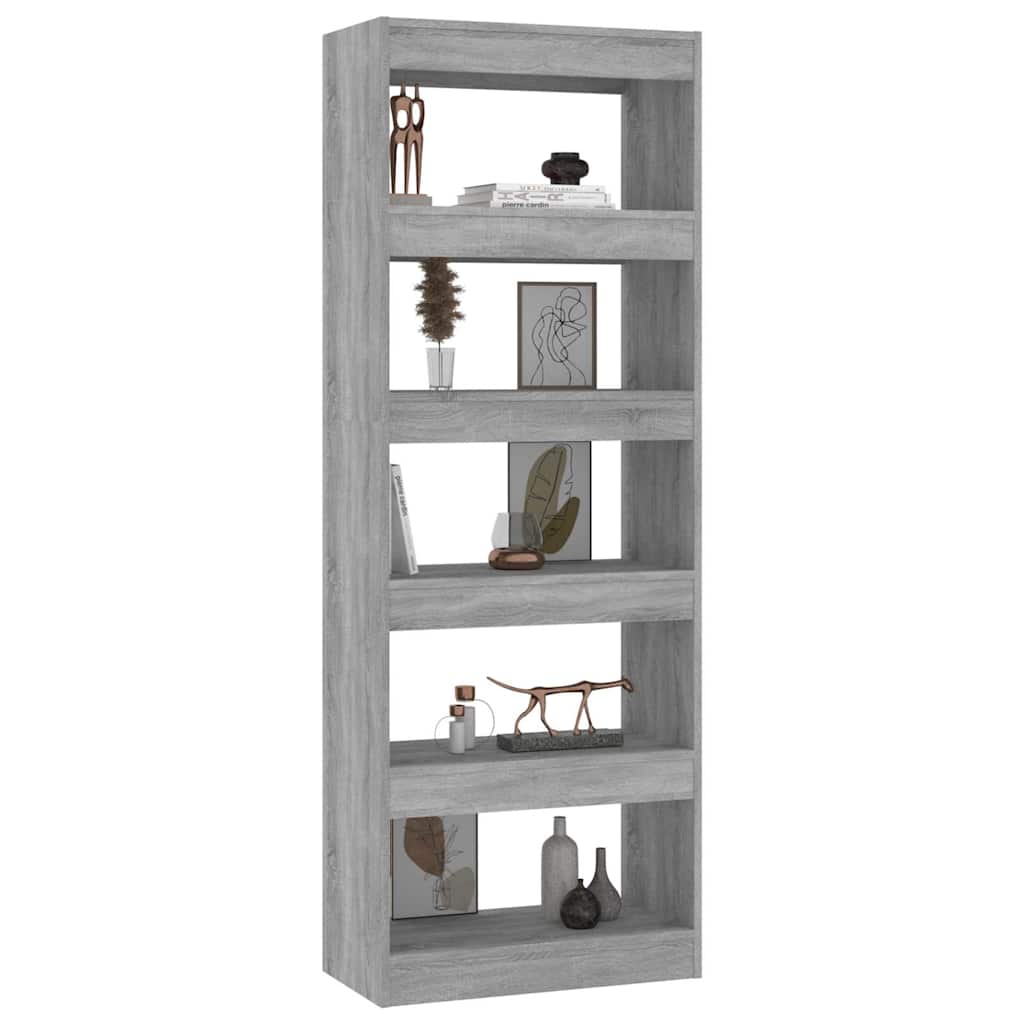vidaXL Book Cabinet | Concrete grey | Engineered wood | Medium | Book Cabinet 4