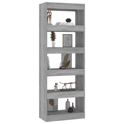 vidaXL Book Cabinet | Concrete grey | Engineered wood | Medium | Book Cabinet 4