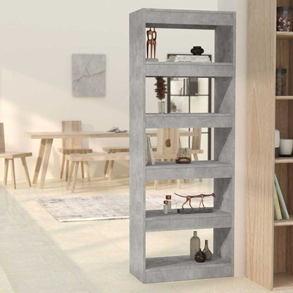 vidaXL Book Cabinet | Concrete grey | Engineered wood | Medium | Book Cabinet 1