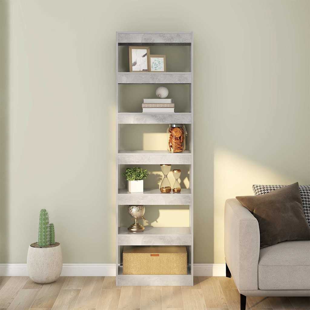 vidaXL Book Cabinet | Concrete Grey | Engineered wood | Medium | Book Cabinet 3