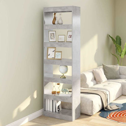 vidaXL Book Cabinet | Concrete Grey | Engineered wood | Medium | Book Cabinet 1