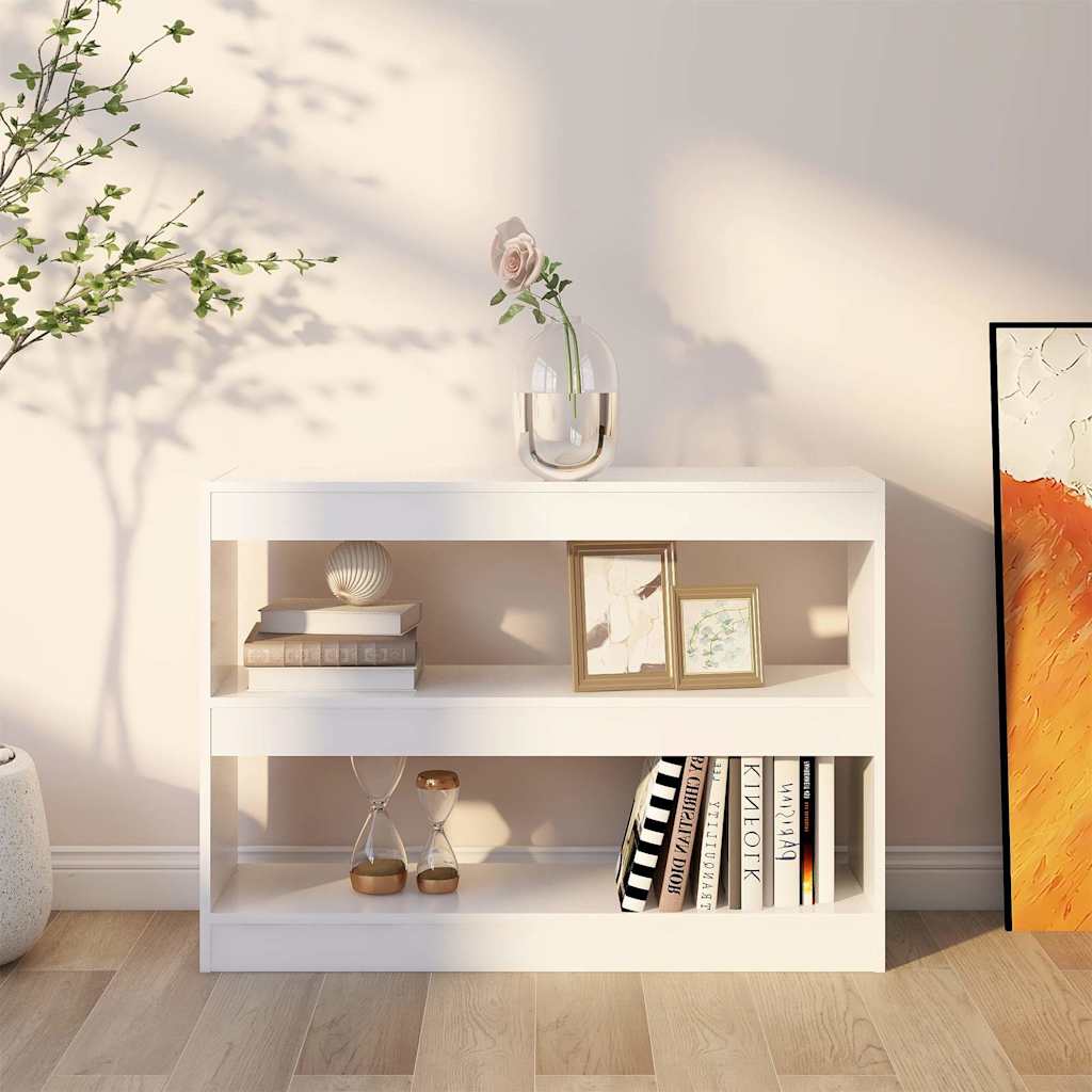 Book Cabinet/Room Divider 100x30x72 cm White
