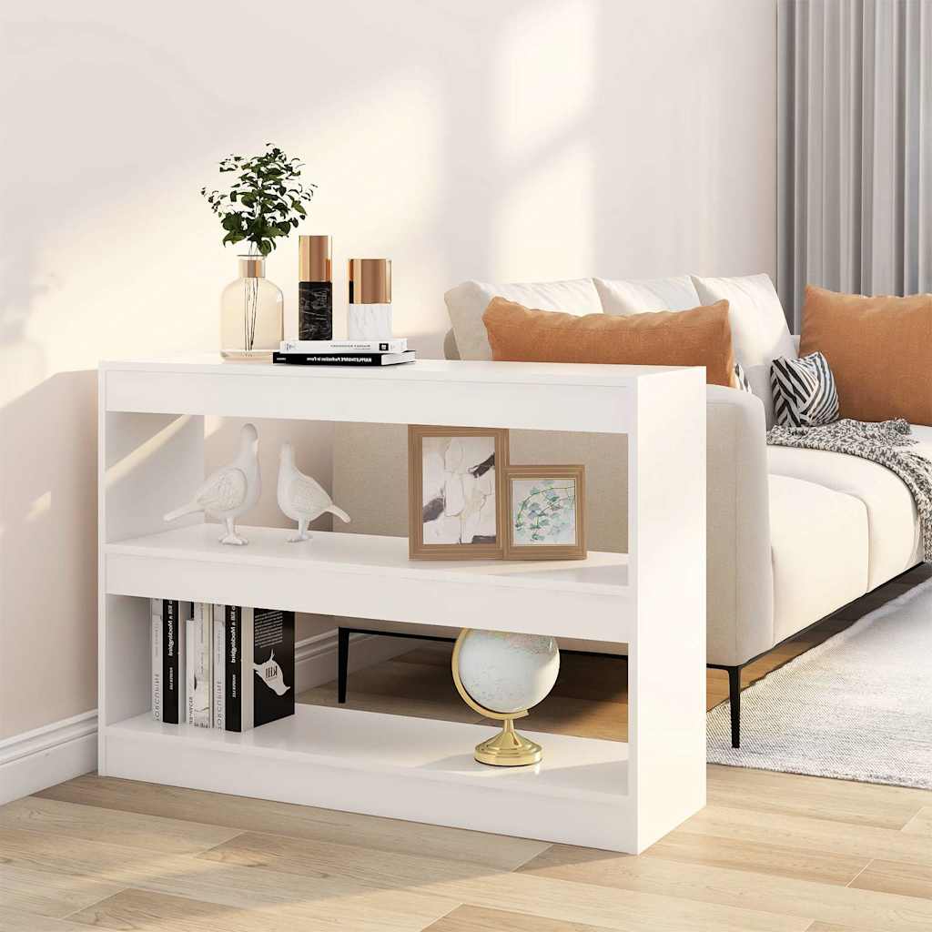 Book Cabinet/Room Divider 100x30x72 cm White