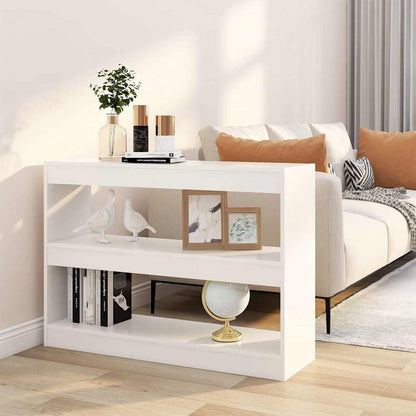 Book Cabinet/Room Divider 100x30x72 cm White