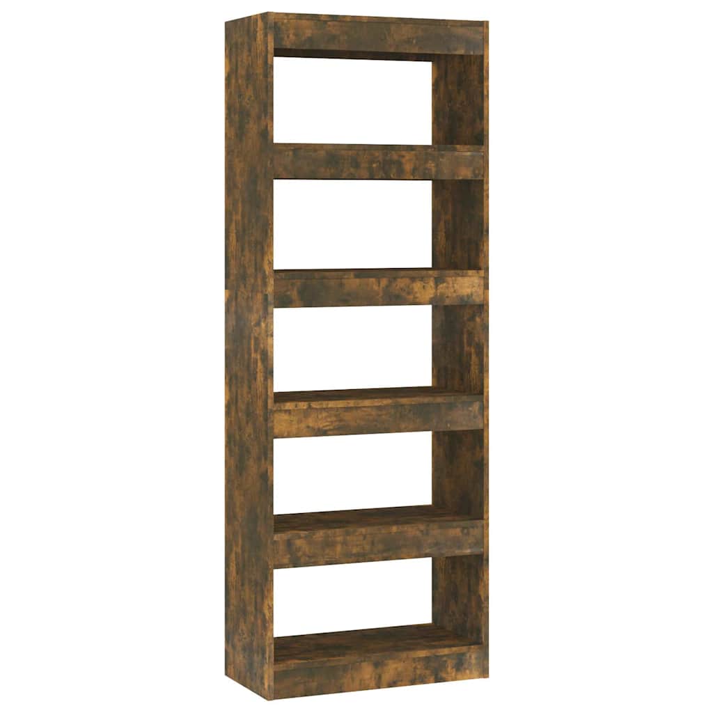 vidaXL Book Cabinet | Smoked Oak | Engineered wood | 166 cm Height 2