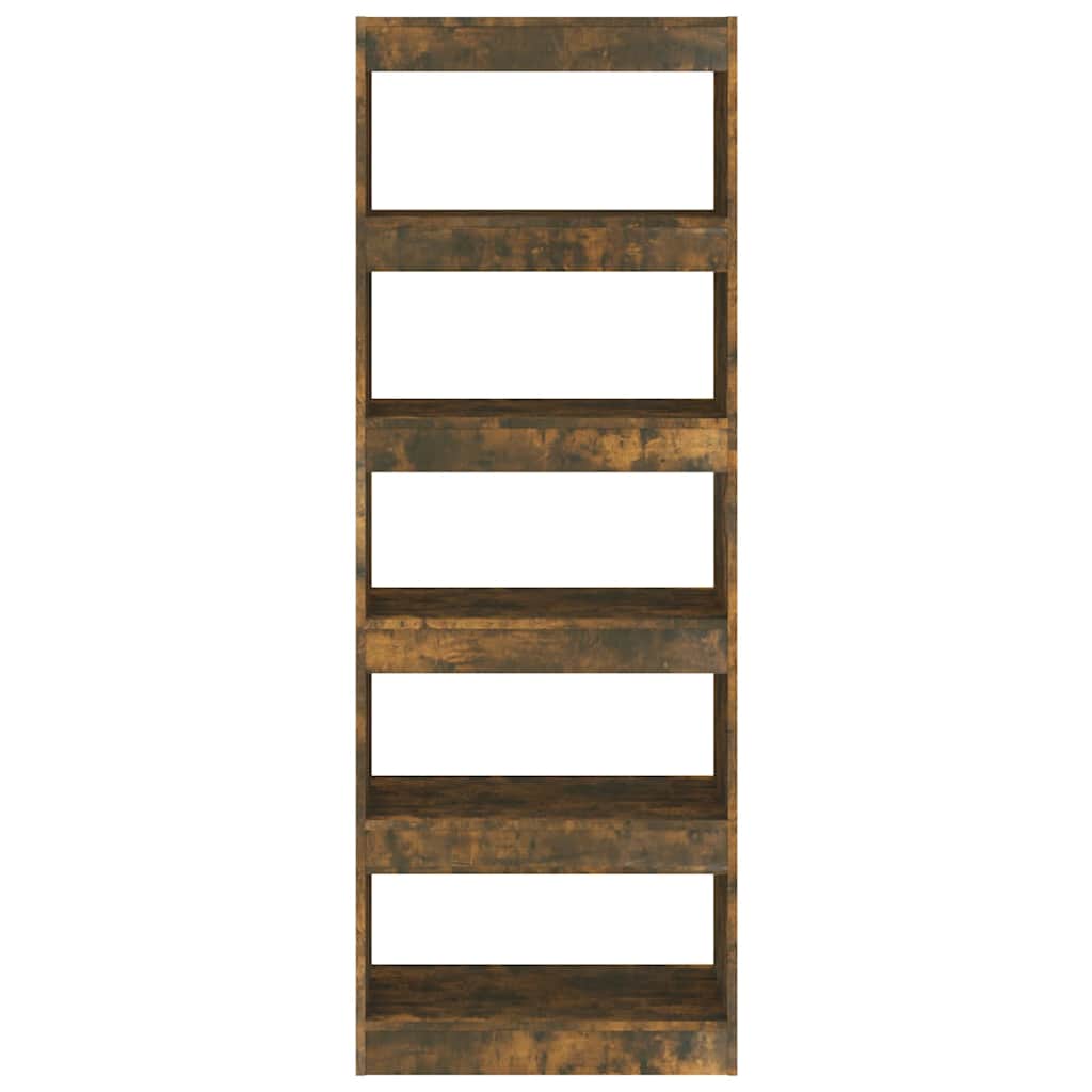 vidaXL Book Cabinet | Smoked Oak | Engineered wood | 166 cm Height 5