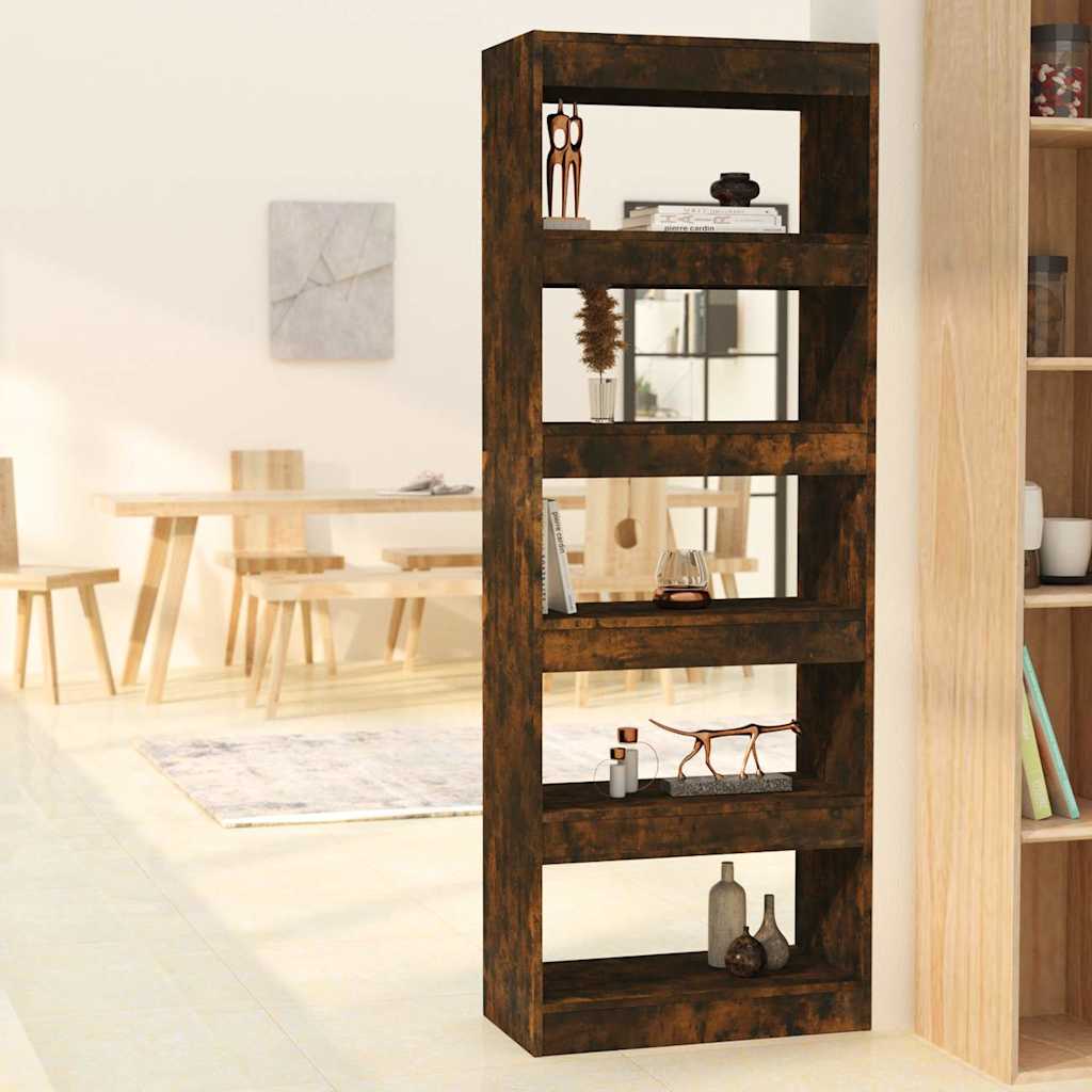 vidaXL Book Cabinet | Smoked Oak | Engineered wood | 166 cm Height 1