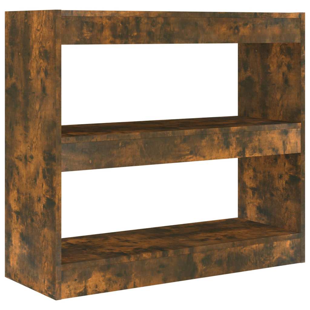 vidaXL Book Cabinet | Smoked oak | Engineered wood | Medium | Book Cabinet 2