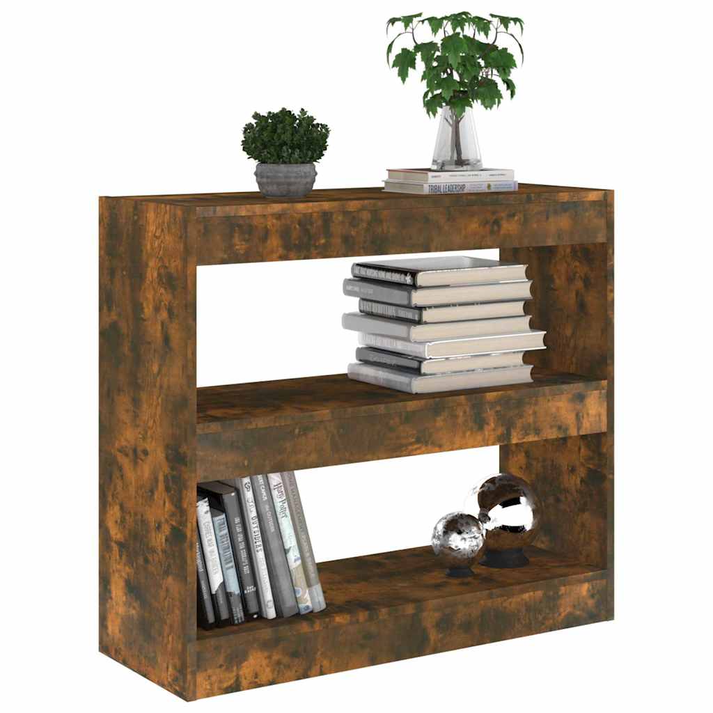 vidaXL Book Cabinet | Smoked oak | Engineered wood | Medium | Book Cabinet 5