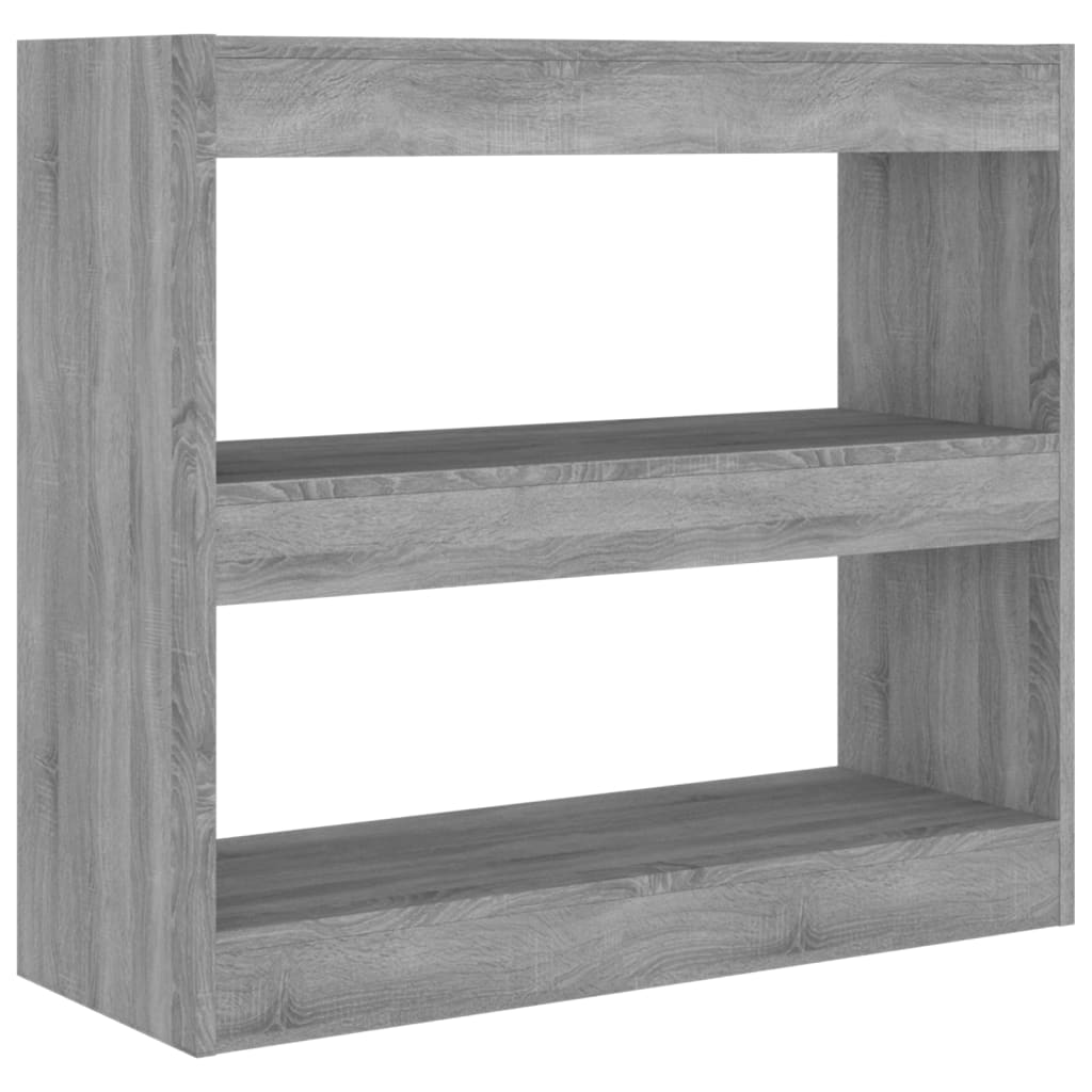 vidaXL Book Cabinet | Grey sonoma | Engineered wood | Medium | Book Cabinet 2