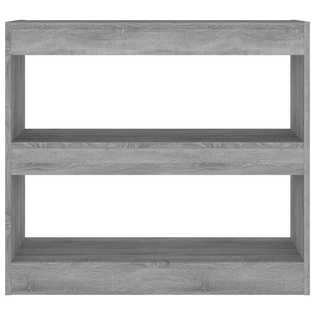 vidaXL Book Cabinet | Grey sonoma | Engineered wood | Medium | Book Cabinet 3