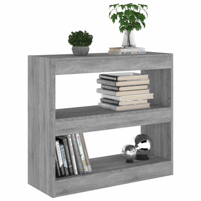 vidaXL Book Cabinet | Grey sonoma | Engineered wood | Medium | Book Cabinet 5