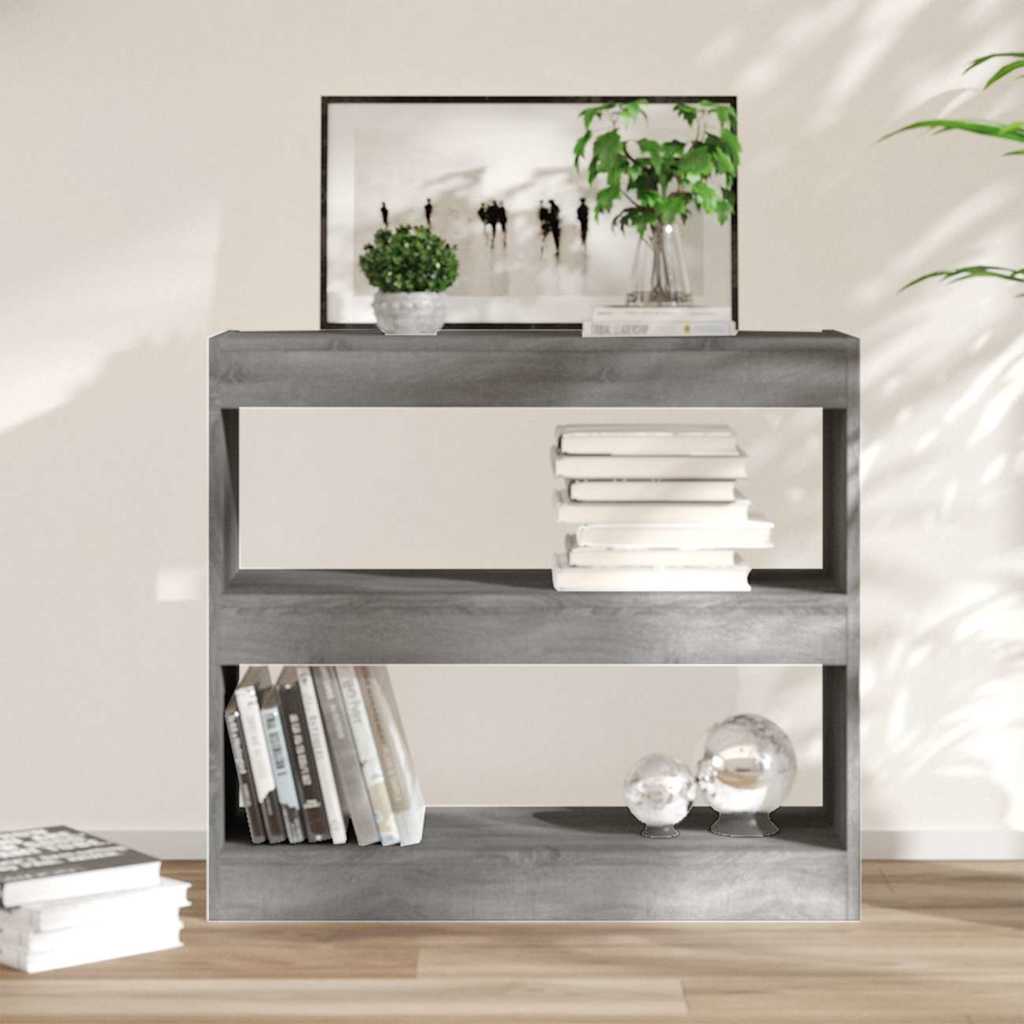vidaXL Book Cabinet | Grey sonoma | Engineered wood | Medium | Book Cabinet 1