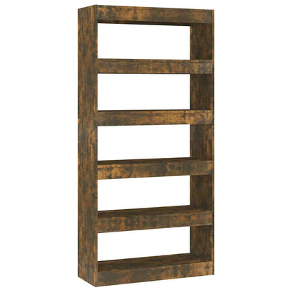 vidaXL Book Cabinet | Smoked oak | Engineered wood | 80 x 30 x 166 cm 2